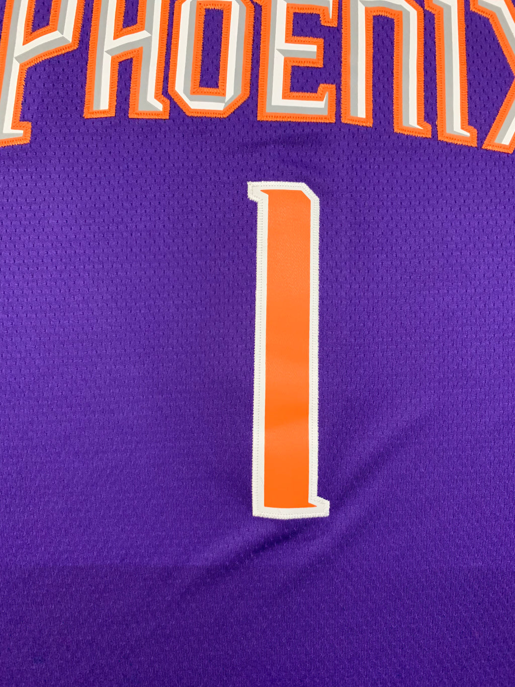Men's Devin Booker Phoenix Suns #1 Nike Icon Edition Swingman Jersey – Purple