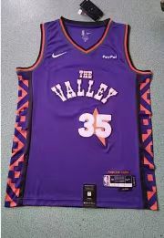 Men's Phoenix Suns Kevin Durant #35 Purple 2024-25 City Edition Swingman Jersey