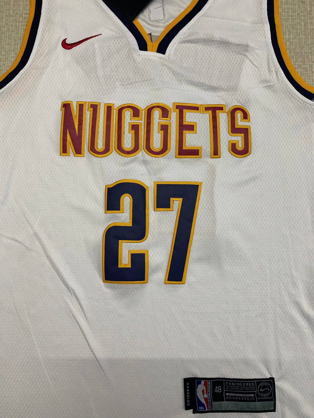 Men's Jamal Murray Denver Nuggets #27 Nike Association Edition Swingman Jersey – White