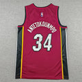 Men's Miami HEAT Simone Fontecchio Statement Edition Nike Jordan Brand Swingman Jersey – Red