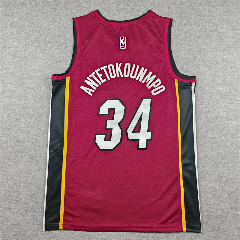 Men's Miami HEAT Simone Fontecchio Statement Edition Nike Jordan Brand Swingman Jersey – Red