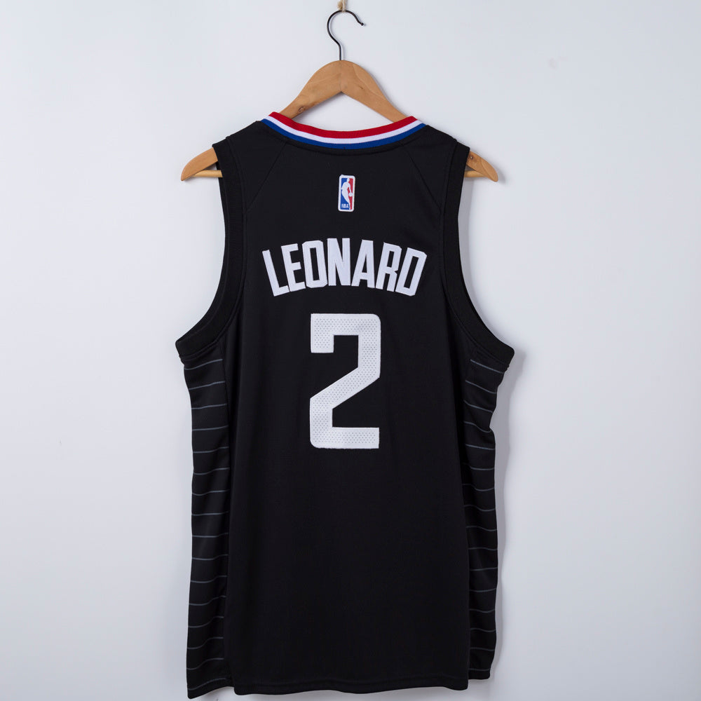 Men's LA Clippers Kawhi Leonard #2 Nike Navy Icon Edition Authentic Jersey