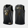 Men's Brooklyn Nets D'Angelo Russell #1 Gold Edition Swingman Jersey