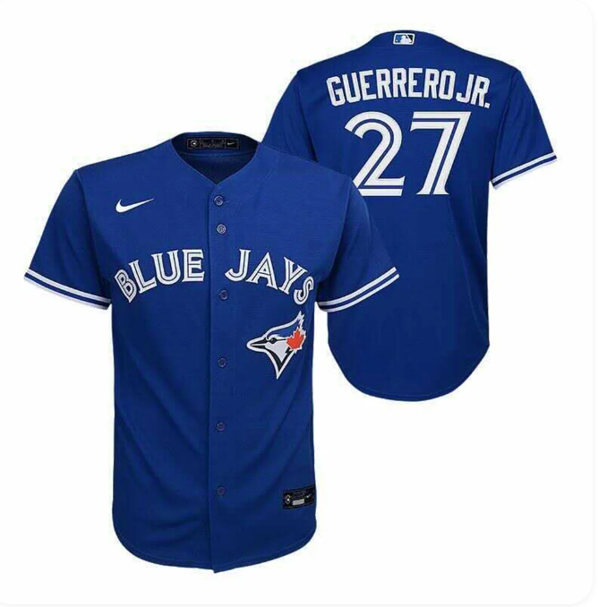Youth Nike Toronto Blue Jays Vladimir Guerrero Jr. #27 Stitched Player Jersey