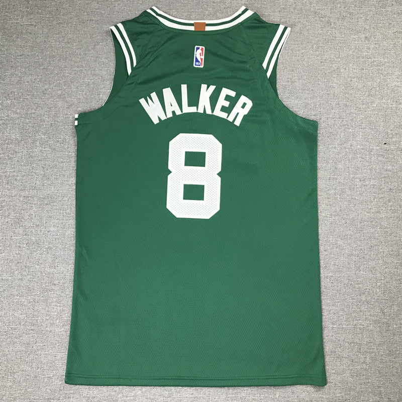 Men's Boston Celtics Kemba Walker #8 75th Anniversary Edition Swingman Jersey – Green
