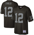 Men's Oakland Raiders Ken Stabler #12 Black 1976 Mitchell & Ness Legacy Replica Jersey