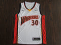 Men's Golden State Warriors Stephen Curry #30 Mitchell & Ness 2009-10 Hardwood Classics Swingman Jersey – White