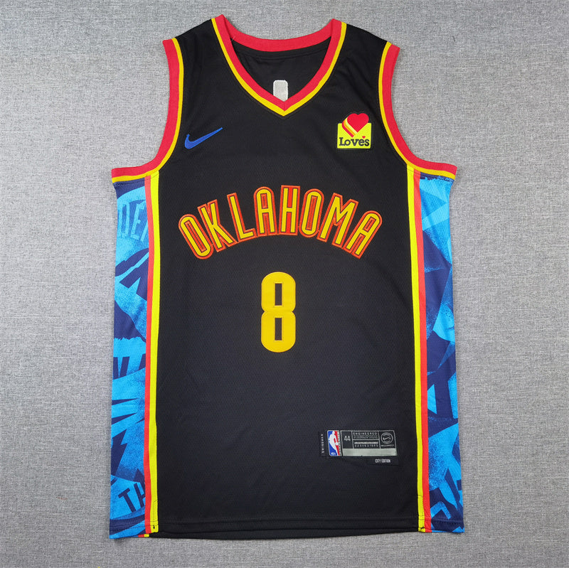 Oklahoma City Thunder Jalen Williams #8 Black 2024-25 City Edition Swingman Jersey