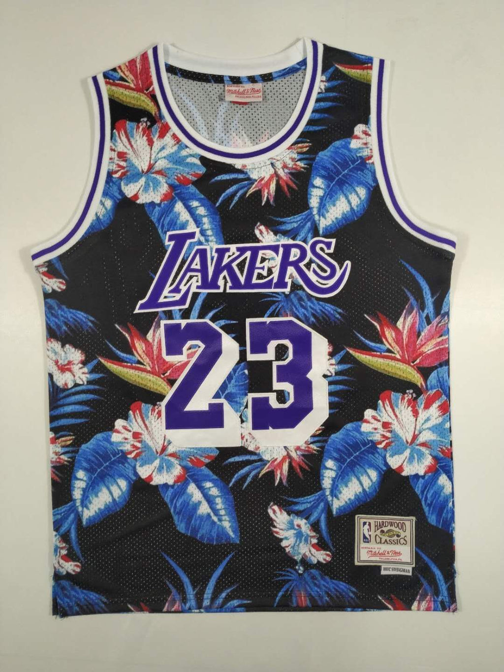 Men's Los Angeles Lakers LeBron James #23 Mitchell & Ness Hardwood Classics Swingman Jersey