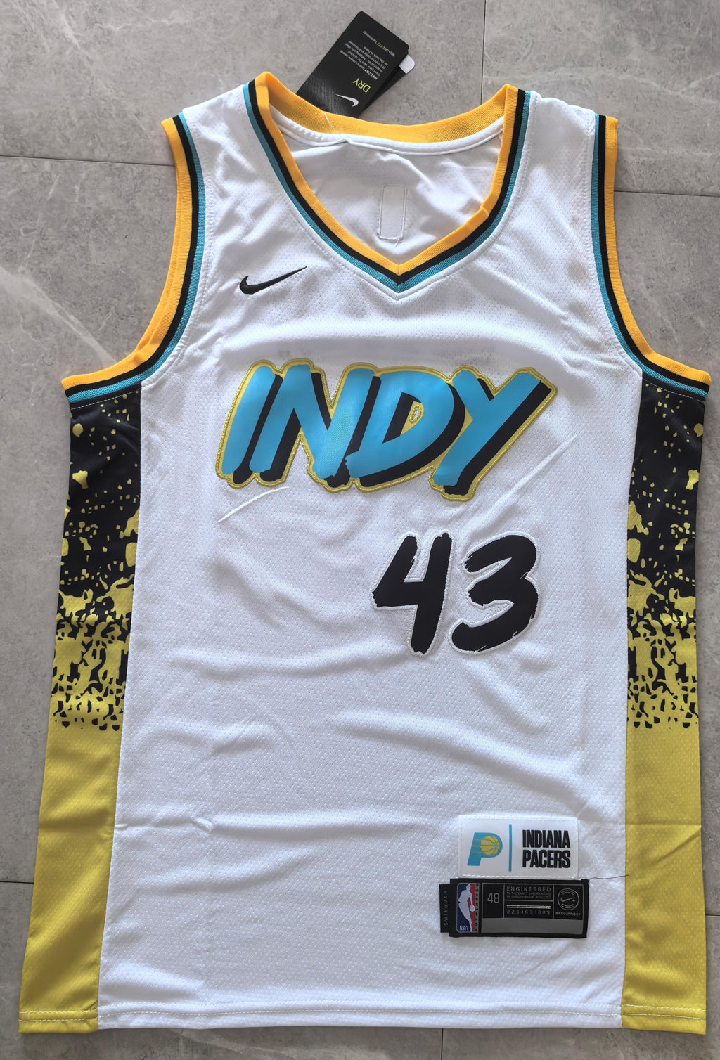 Men's Pascal Siakam Indiana Pacers #43 2024/25 City Edition Jersey – White