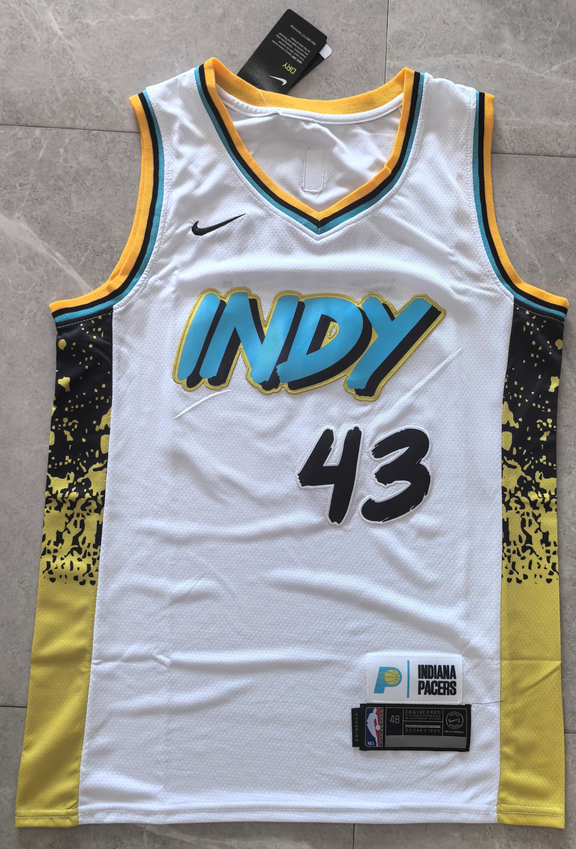 Men's Pascal Siakam Indiana Pacers #43 2024/25 City Edition Jersey – White