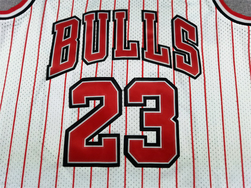 Chicago Bulls Michael Jordan #23 White 1995-96 Hardwood Classics Authentic Jersey