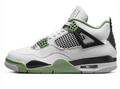Women's Air Jordan 4 Retro "Seafoam" Sneakers - White / Seafoam