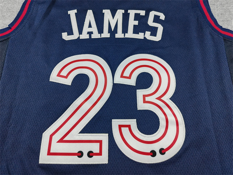 Men's Philadelphia 76ers Navy 2023-24 Custom City Edition Swingman Jersey