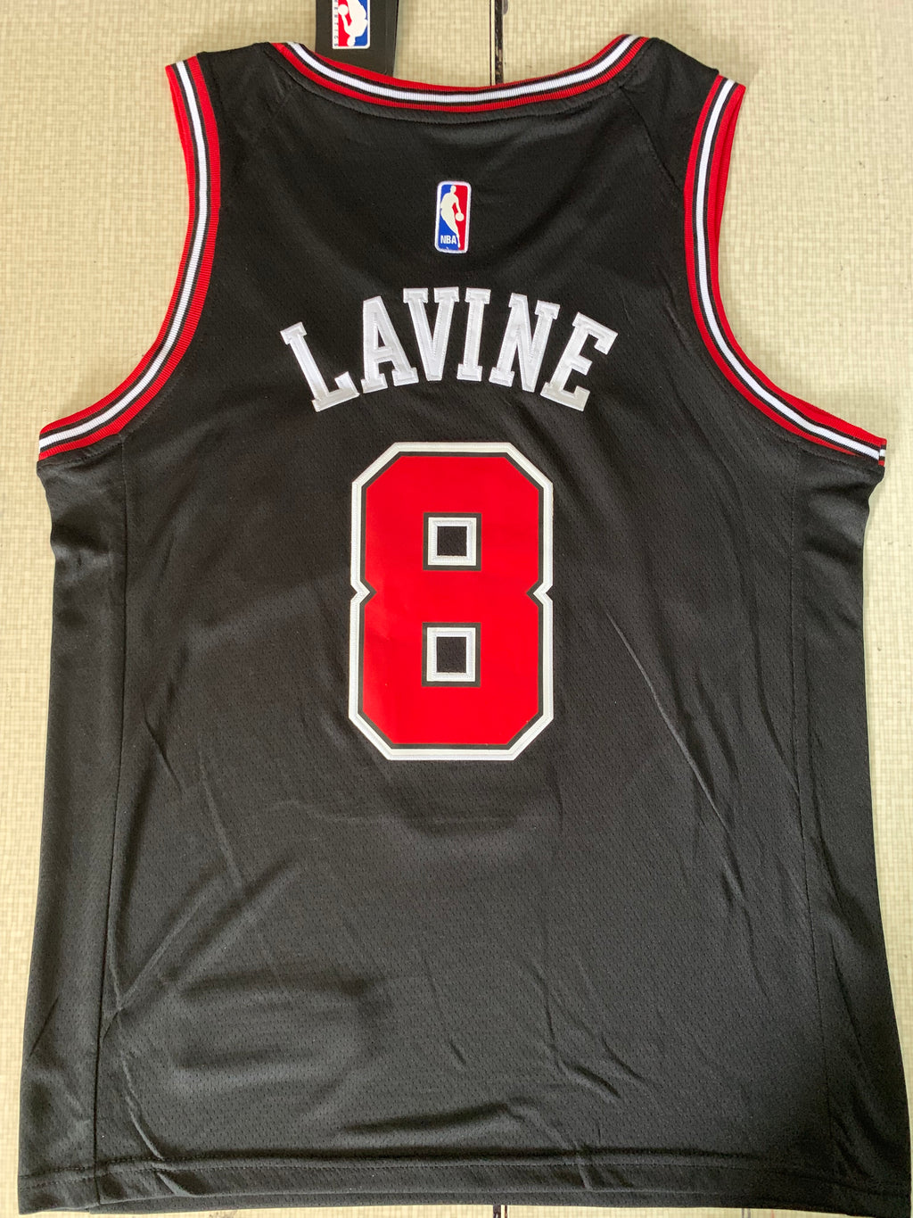 Men's Chicago Bulls Zach LaVine #8 Statement Edition Black Swingman Jersey
