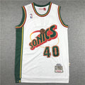 Shawn Kemp #40 Seattle SuperSonics Cream Chainstitch Swingman Jersey