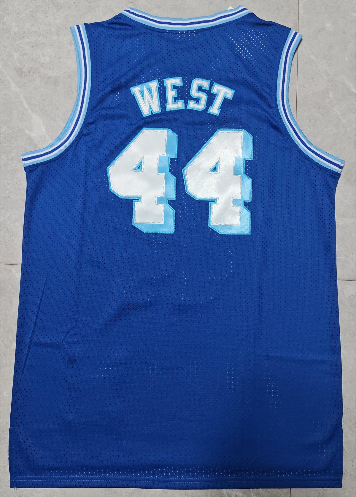 Men's Jerry West Los Angeles Lakers #44 Mitchell & Ness 1960-61 Authentic Jersey – Royal Blue