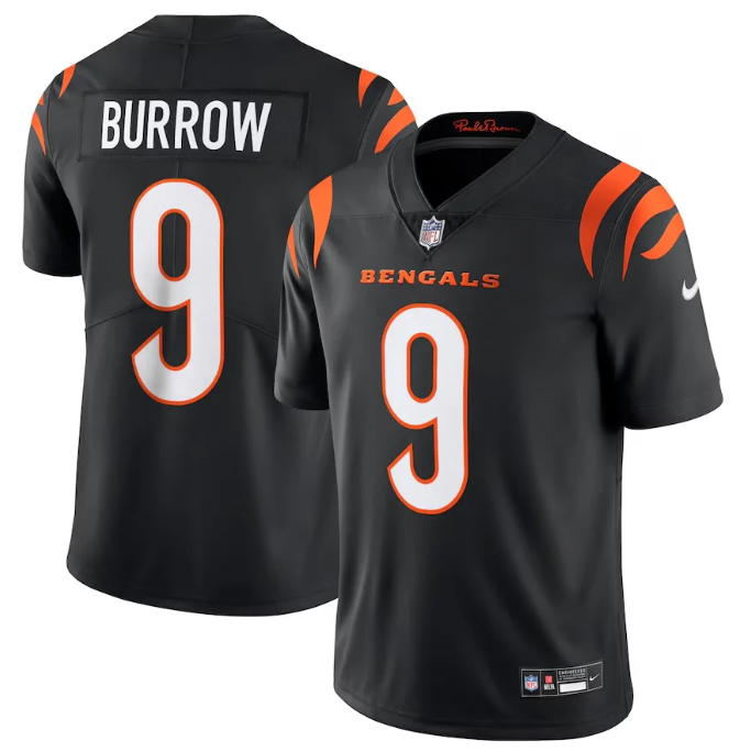 Men's Joe Burrow Cincinnati Bengals Nike Vapor Untouchable Limited Jersey | Black