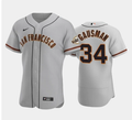 San Francisco Giants #34 Kevin Gausman Gray Road Stitched Baseball Jersey