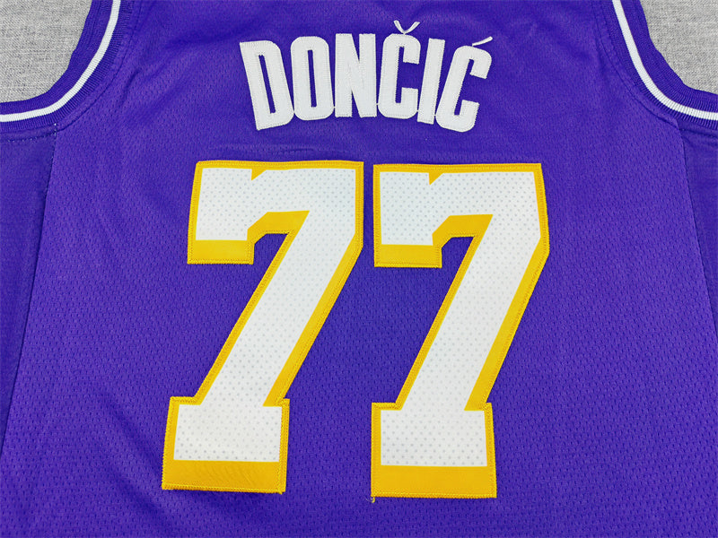 Los Angeles Lakers Luka Dončić #77 Purple Statement Edition Swingman Jersey