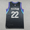 Utah Jazz Darryn Peterson #22 Black Statement Edition Swingman Jersey