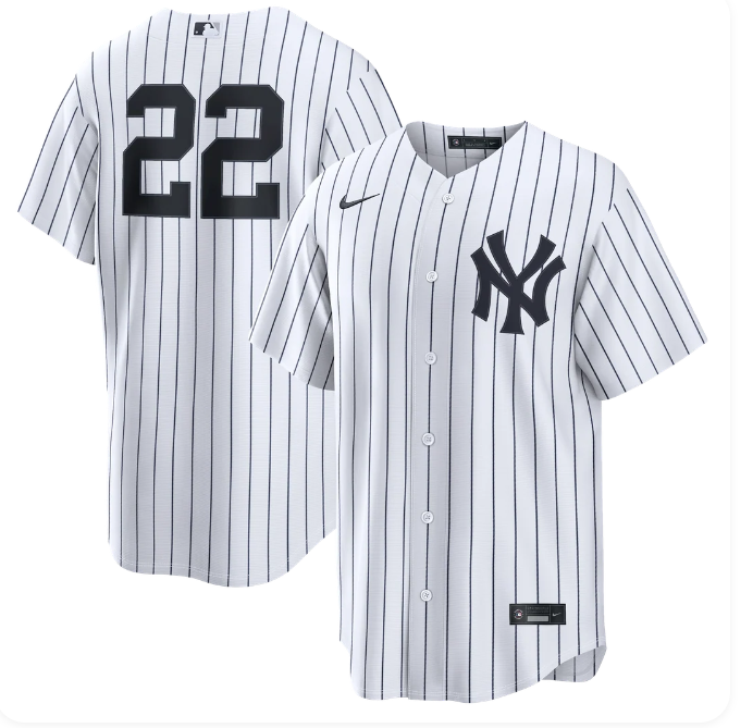 Ben Rice #14 New York Yankees Nike Home Replica Jersey – White