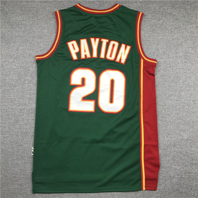 Seattle SuperSonics #20 Gary Payton 1997-98 Hardwood Classics Retro Jersey