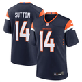 Men's Denver Broncos Courtland Sutton #14 Navy Alternate Game Jersey