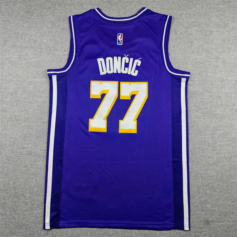 Los Angeles Lakers Luka Dončić #77 Purple Statement Edition Swingman Jersey