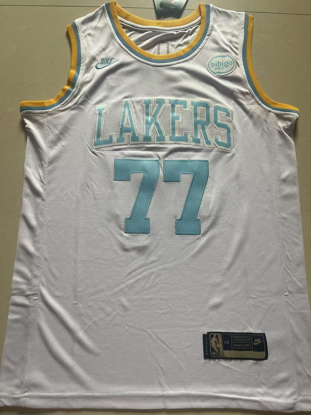 Men's Luka Dončič Los Angeles Lakers #77 Jordan Brand 2025 Association Edition Authentic Swingman Jersey – White