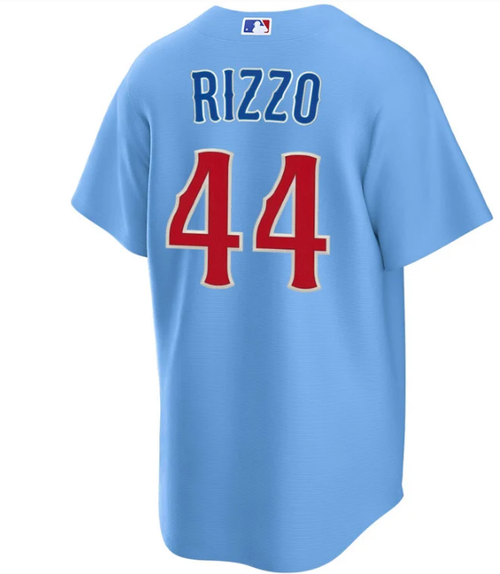 Anthony Rizzo #44 Chicago Cubs Nike Men's Light Blue 2nd Alternate Replica Jersey