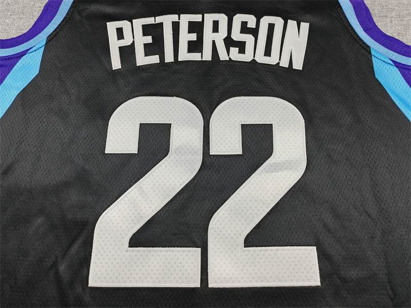 Utah Jazz Darryn Peterson #22 Black Statement Edition Swingman Jersey