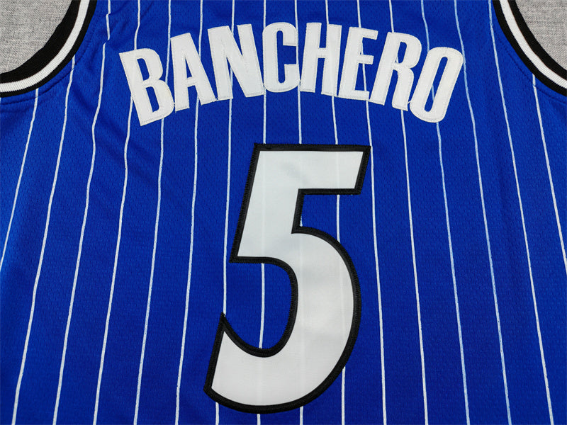 Men's Orlando Magic Paolo Banchero #5 Blue Icon Edition Nike Swingman Jersey