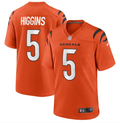 Men's Tee Higgins Cincinnati Bengals Nike Alternate Orange Game Jersey | Officially Licensed