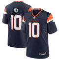 Men's Denver Broncos Bo Nix #10 Navy Alternate Game Jersey