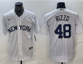 Men's New York Yankees Anthony Rizzo Black Player Jersey Joint Edition