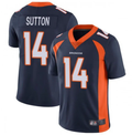 Men's Denver Broncos Courtland Sutton #14 Navy Home Replica Game Jersey