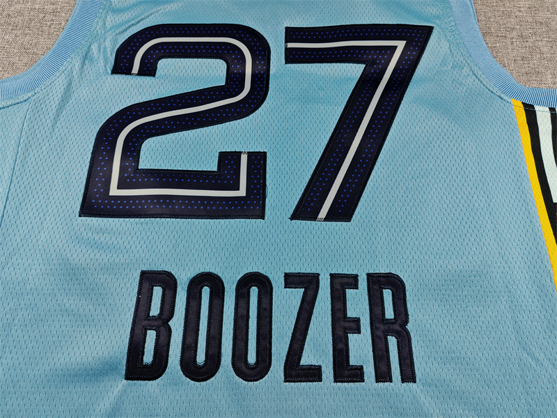 Memphis Grizzlies Cameron Boozer #27 Light Blue Statement Edition Swingman Jersey