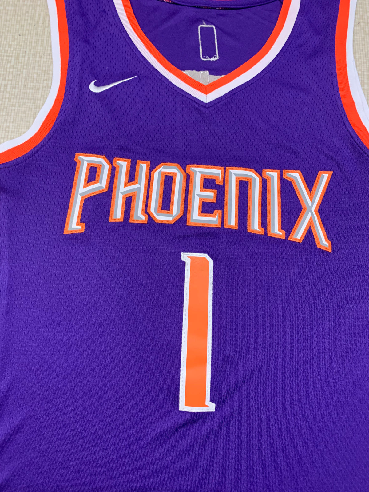 Men's Devin Booker Phoenix Suns #1 Nike Icon Edition Swingman Jersey – Purple