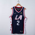 Men's Los Angeles Clippers Kawhi Leonard #2 Nike Dri-FIT Authentic Blue Swingman Jersey