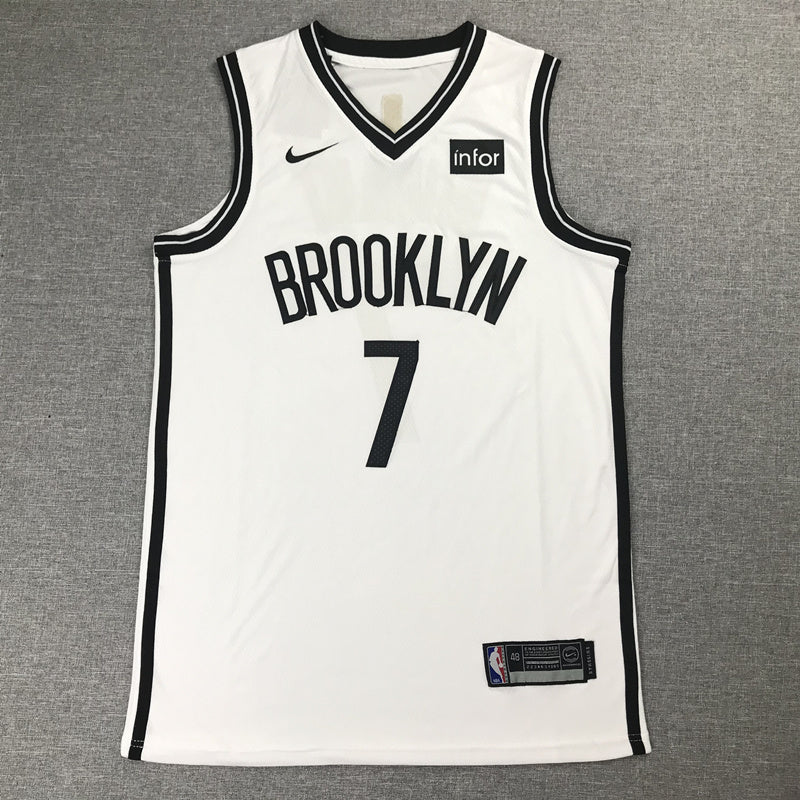 Men's Brooklyn Nets Kevin Durant #7 Nike City Edition SW Fan Edition 2019-20 Swingman Jersey – White