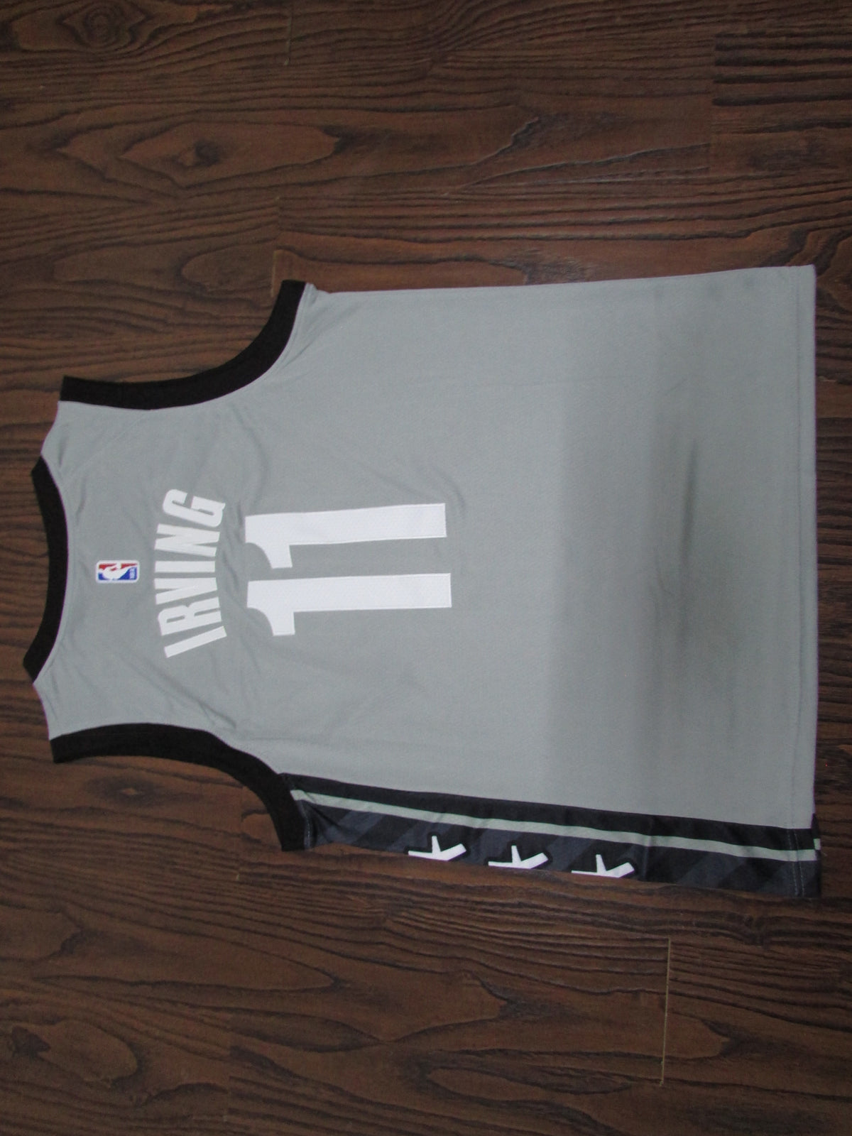 Men's Brooklyn Nets Kyrie Irving #11 Nike Grey Statement Edition Swingman Jersey
