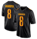 Men's Washington Commanders Marcus Mariota #8 Black Fashion Game Player Jersey
