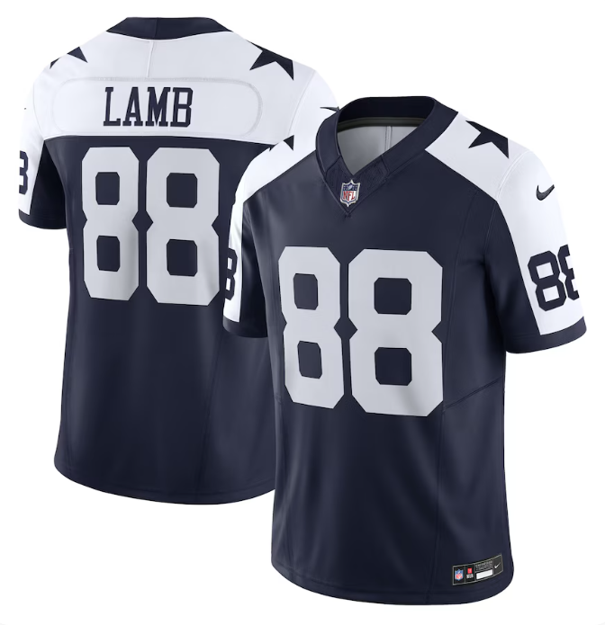 Men's Dallas Cowboys CeeDee Lamb #88 Navy Alternate Nike Game Jersey