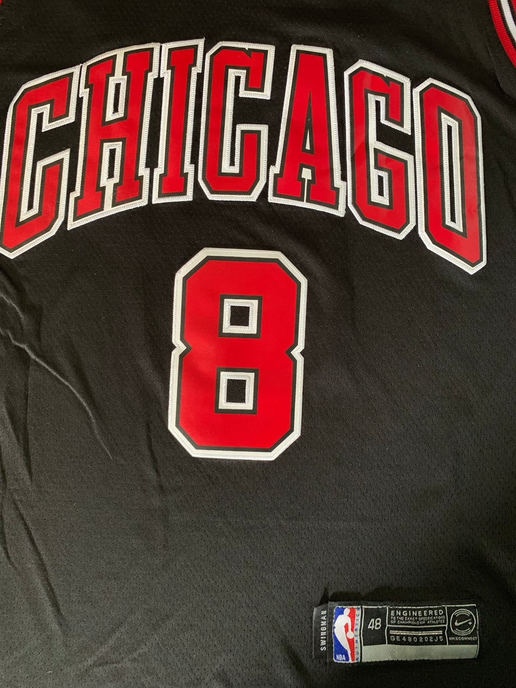 Men's Chicago Bulls Zach LaVine #8 Air Jordan SW Fan Edition Swingman Jersey – Black