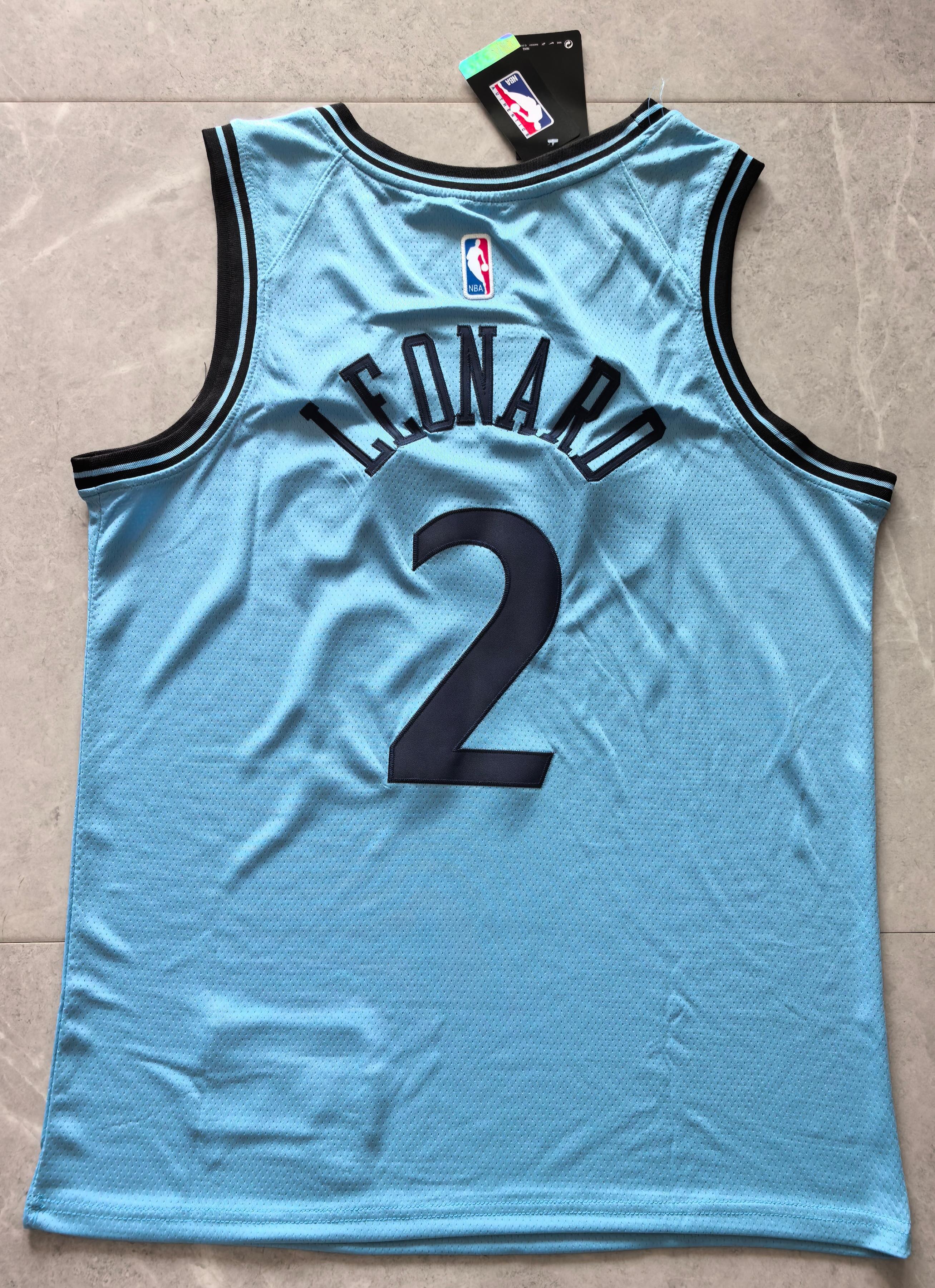 Men's LA Clippers Kawhi Leonard #2 Light Blue 2024-25 City Edition Swingman Jersey