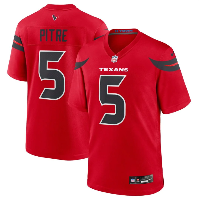 Men's Jalen Pitre Houston Texans Nike Alternate Red Game Jersey | Officially Licensed