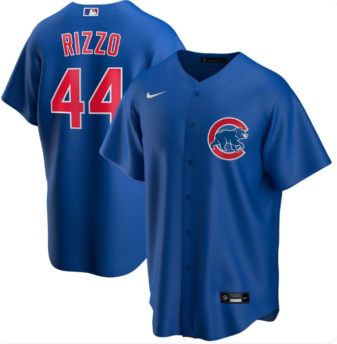 Anthony Rizzo #44 Chicago Cubs Nike Men's Blue Alternate Replica Jersey