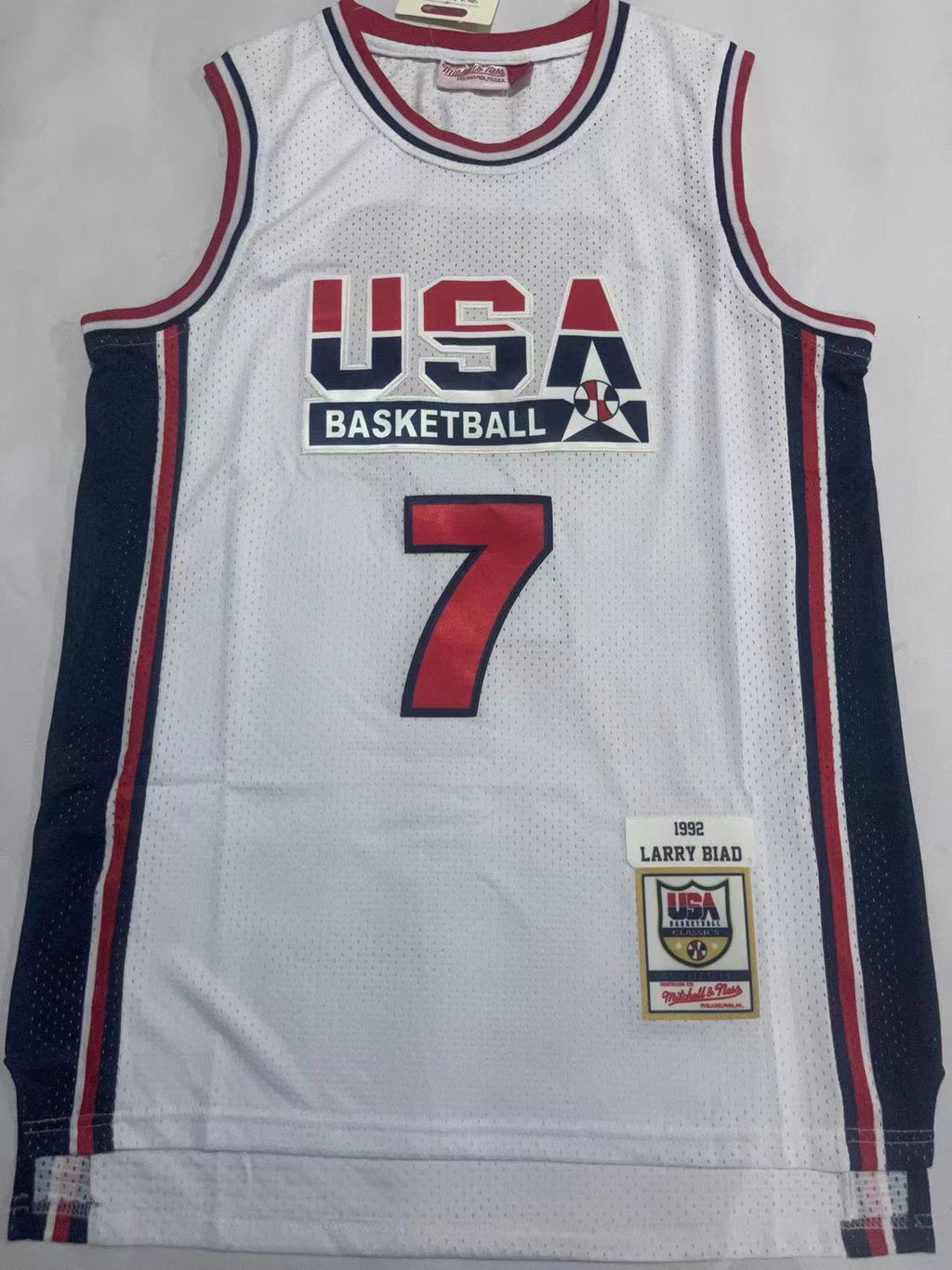 Men's Kevin Durant USA Basketball #7 Nike 2024 Paris Olympics Dream Team Authentic Player Jersey – White