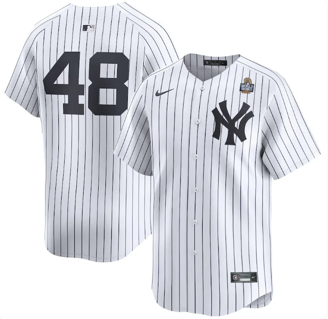 Anthony Rizzo #48 New York Yankees 2024 World Series Home Limited Men's Jersey – White